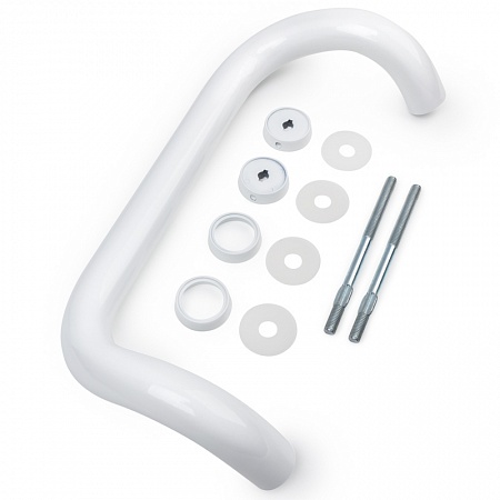 Ручка дверная скоба РД-01 300,350мм. (белая)